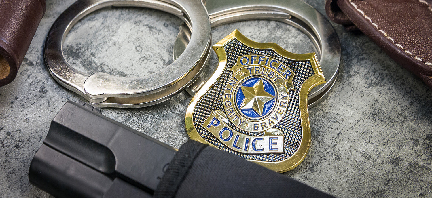 Holder/ Holster/ Wallet for Boston/ FBI Police Badges First-Layer Genuine Leather