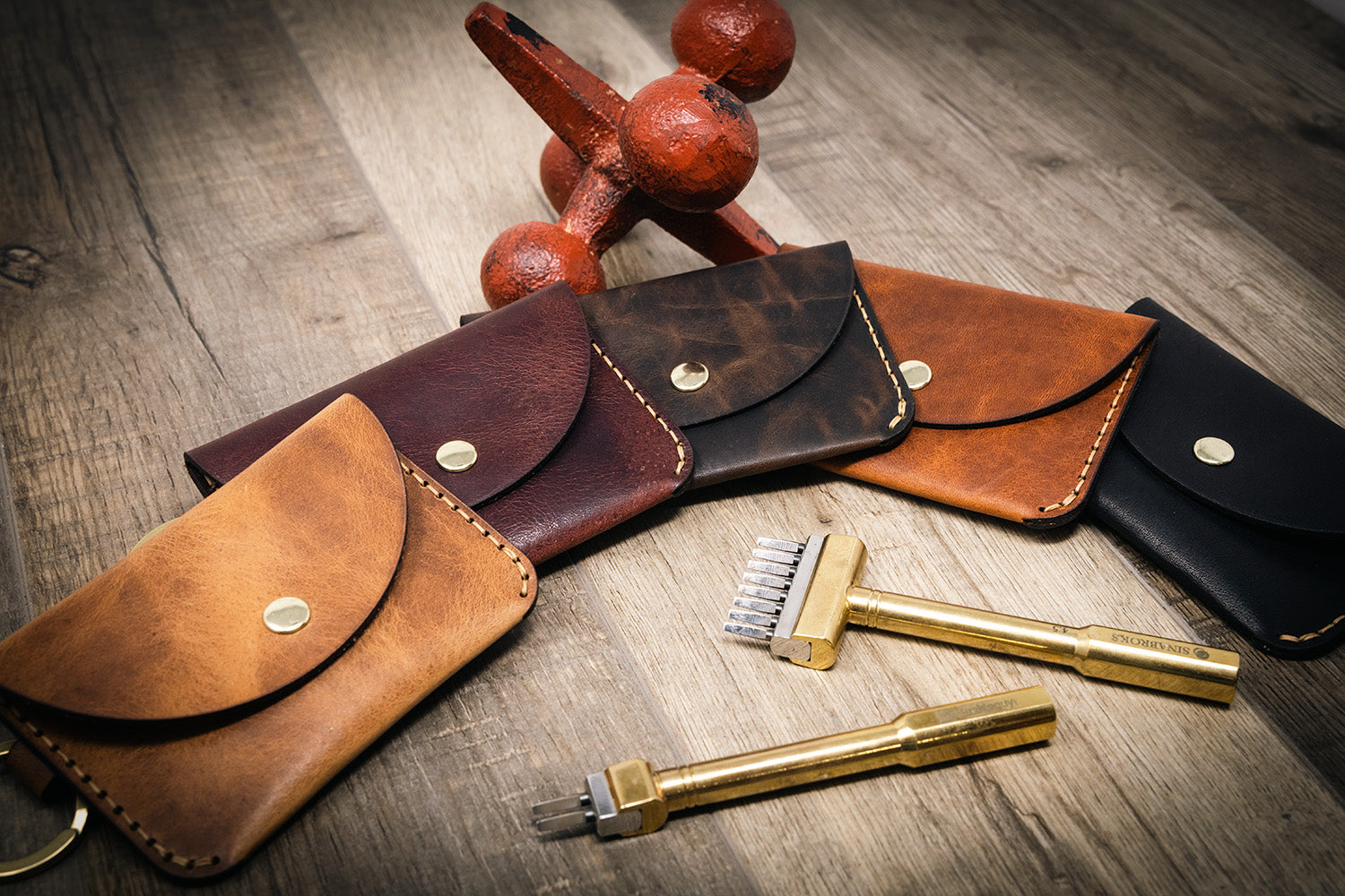 Cognac Countryman Full-Grain Leather Key Ring – Buck Mason