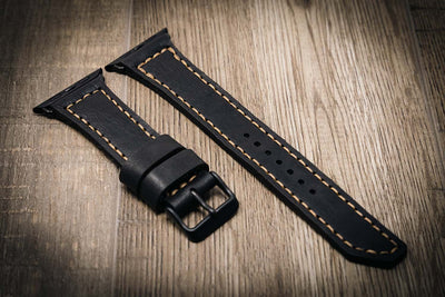 Apple Watch Leather Band - Black