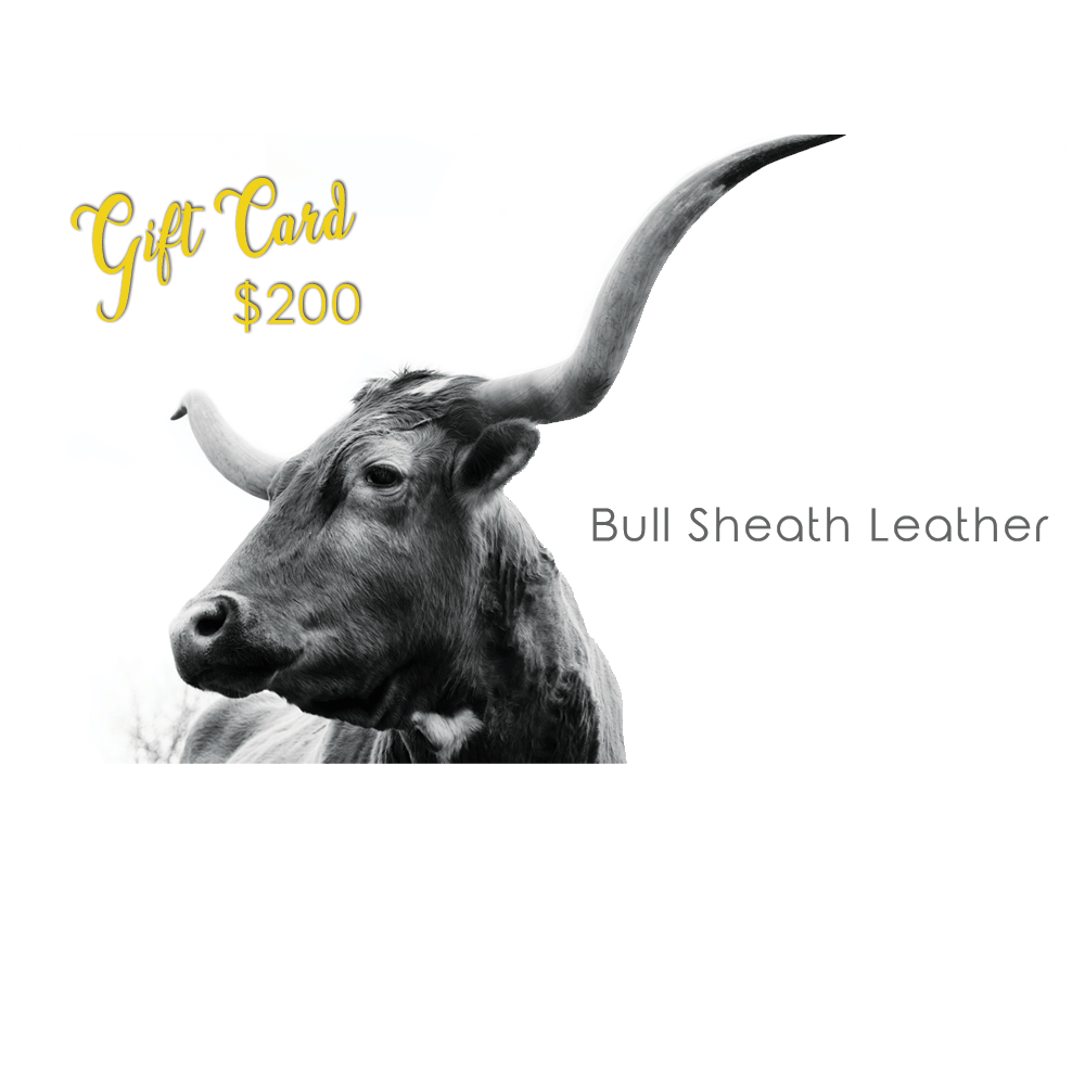 Bull Sheath Leather Gift Card