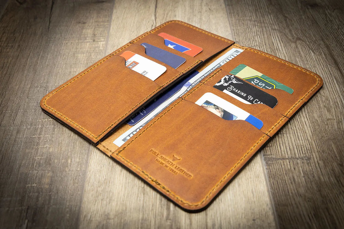 Long Wallets for Men, Mens Long Leather Wallet