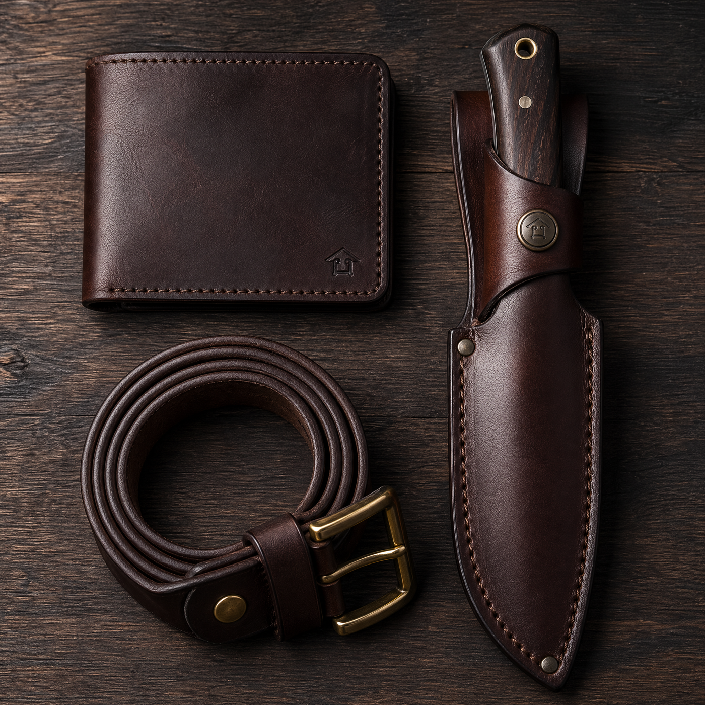 The Best Men's Leather EDC Setup: Wallet, Belt, and Knife Sheath