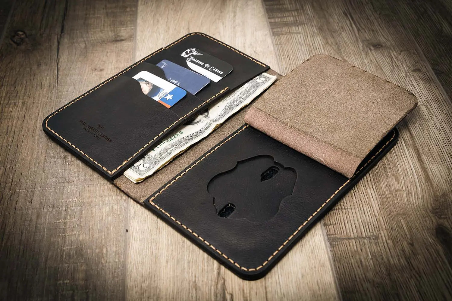 Police Badge Long Wallet - Handmade in the USA