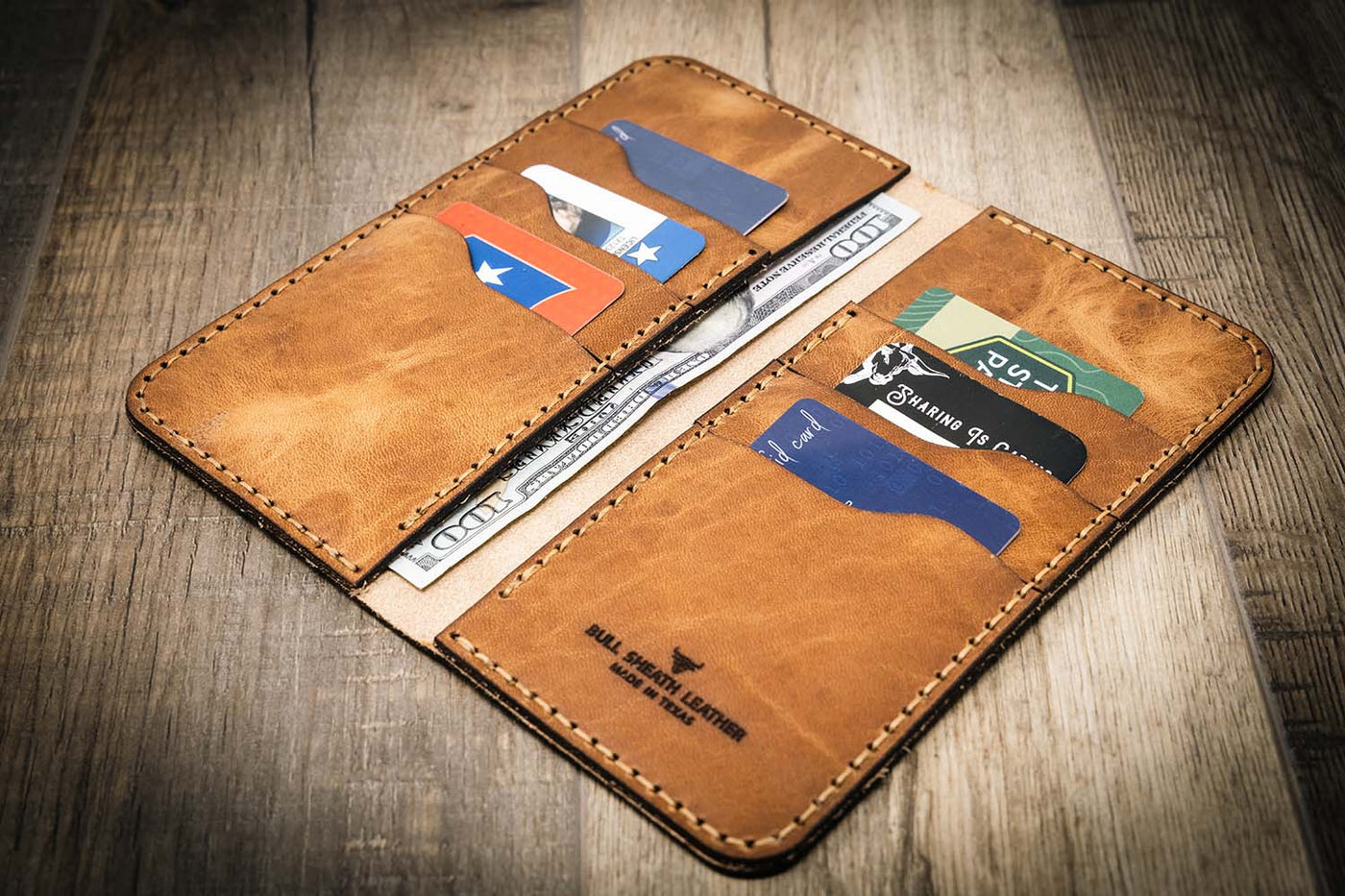 Personalised Real Leather Rustic Men's Wallet Large 