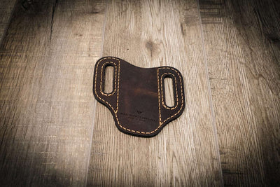 Leather Knife Sheath | Custom Knife Sheath - Walnut