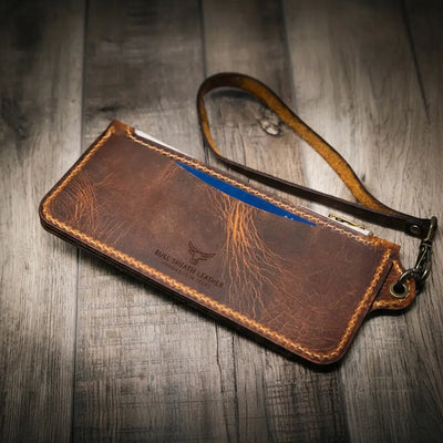 Aledo Zip Wallet - Walnut