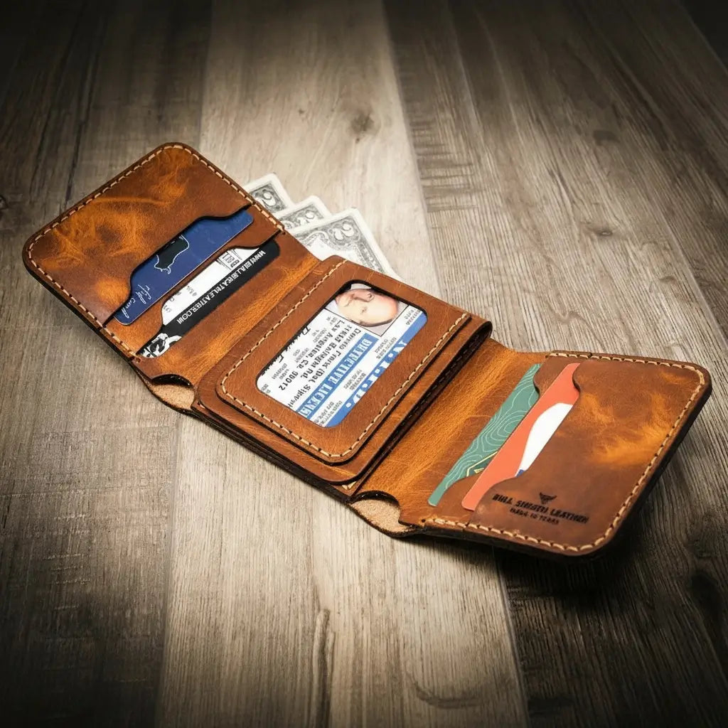 Handmade Trifold Law Enforcement Wallet

