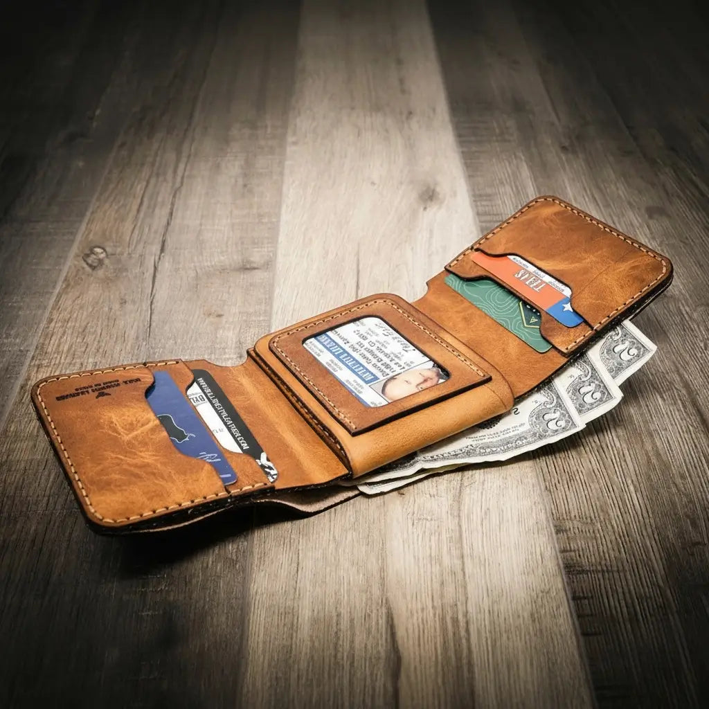 Trifold wallet for cops

