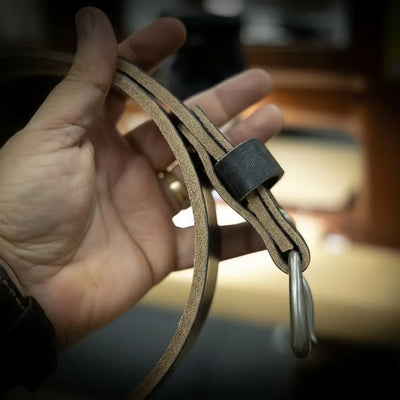 Mens Black Leather Belt
