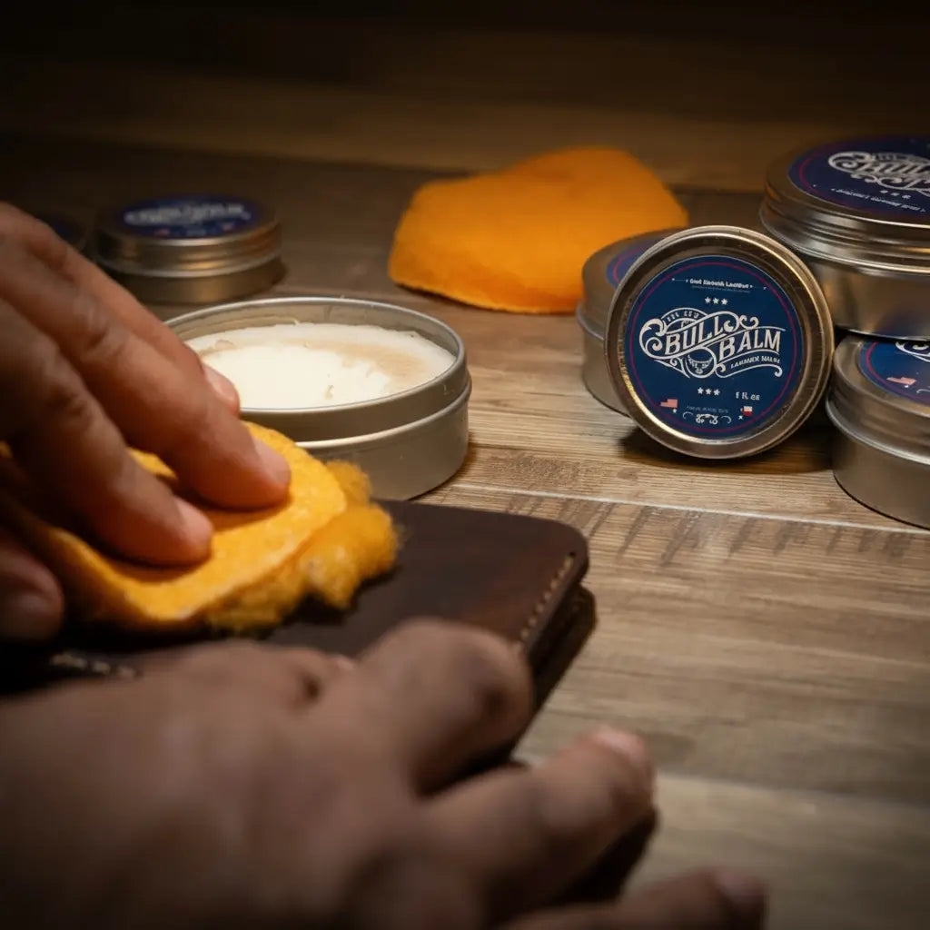Leather Balm 1 oz - Interior View - Bull Sheath Leather