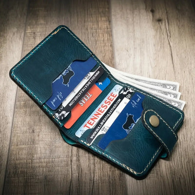 Glory Snap Bifold Wallet -Aqua