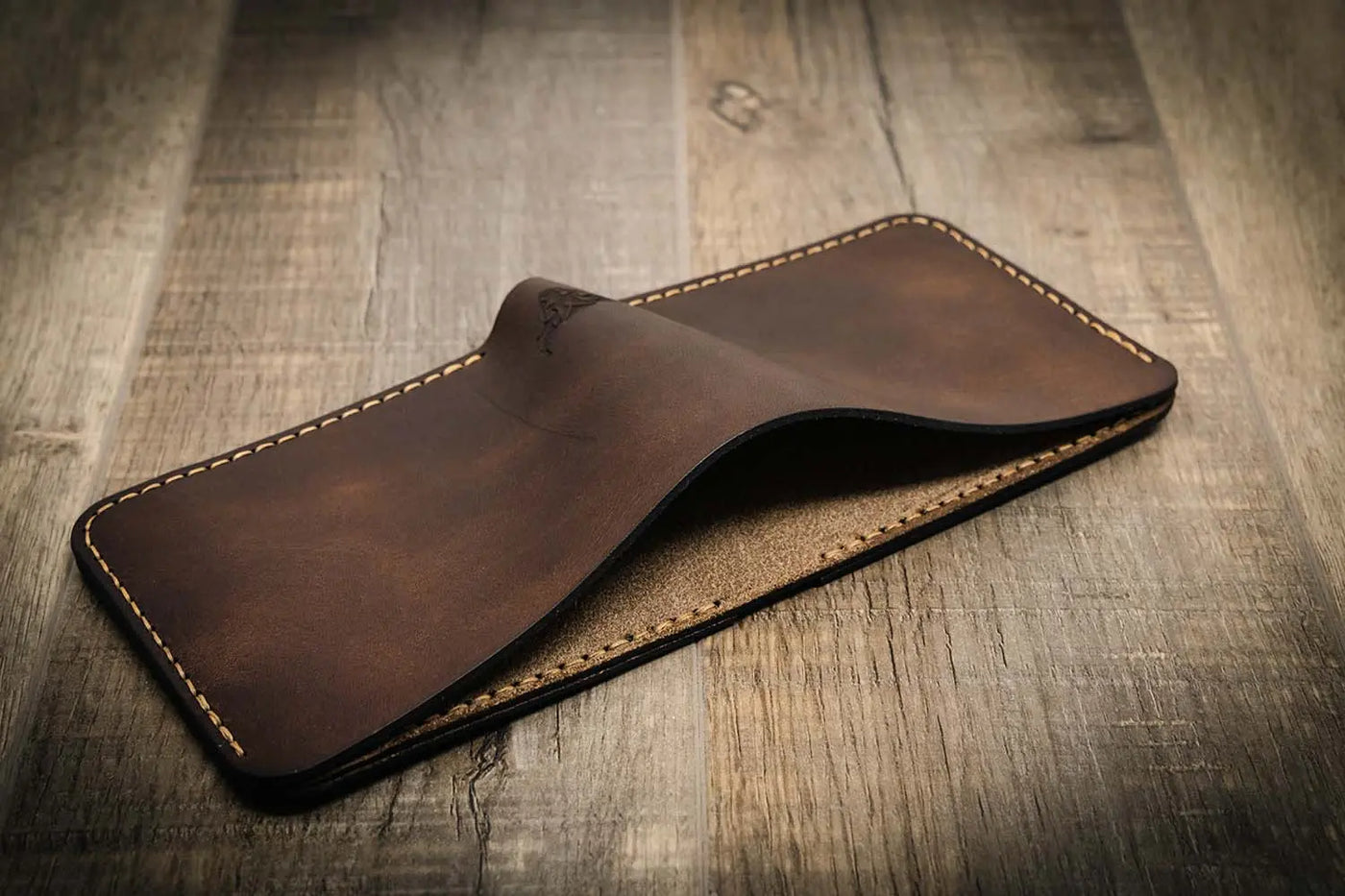 Large Brown Leather Bifold