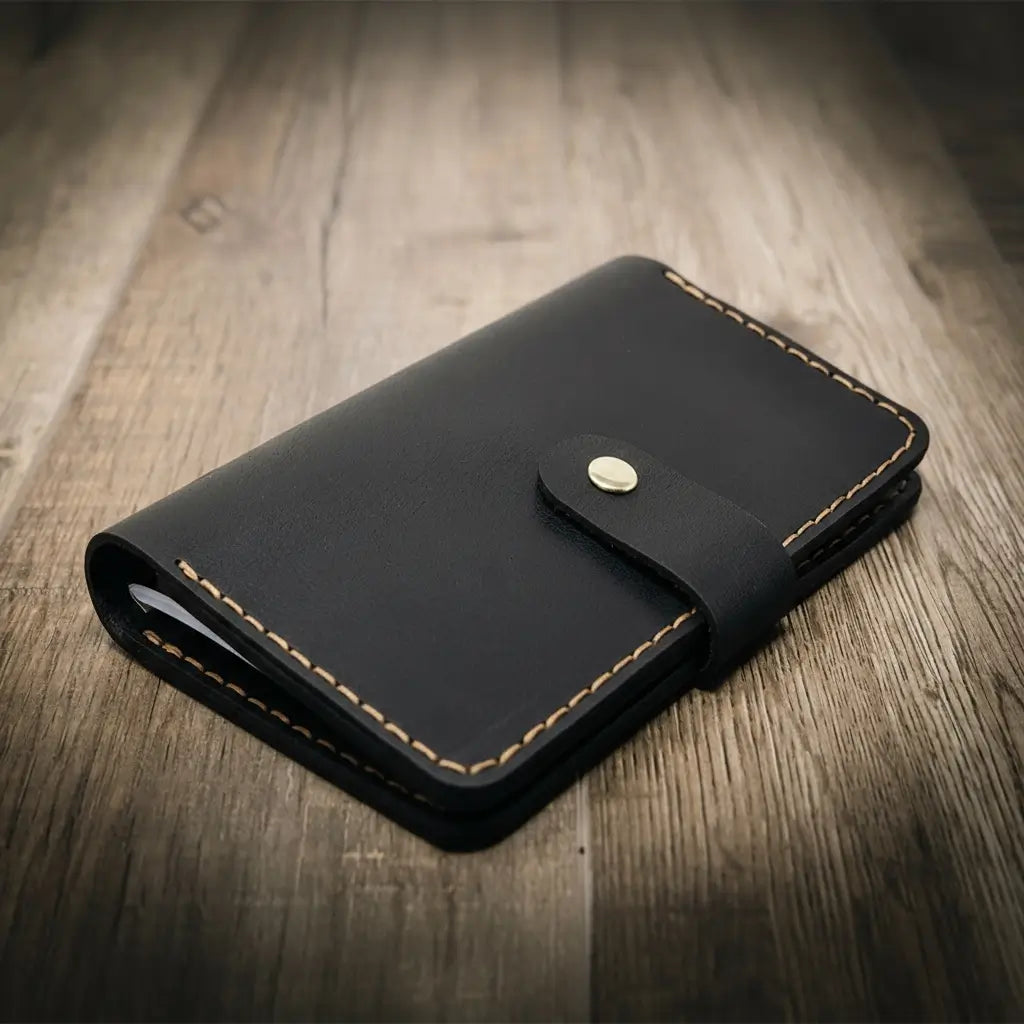 Leather Field Notes Cover - Alternate View - Bull Sheath Leather