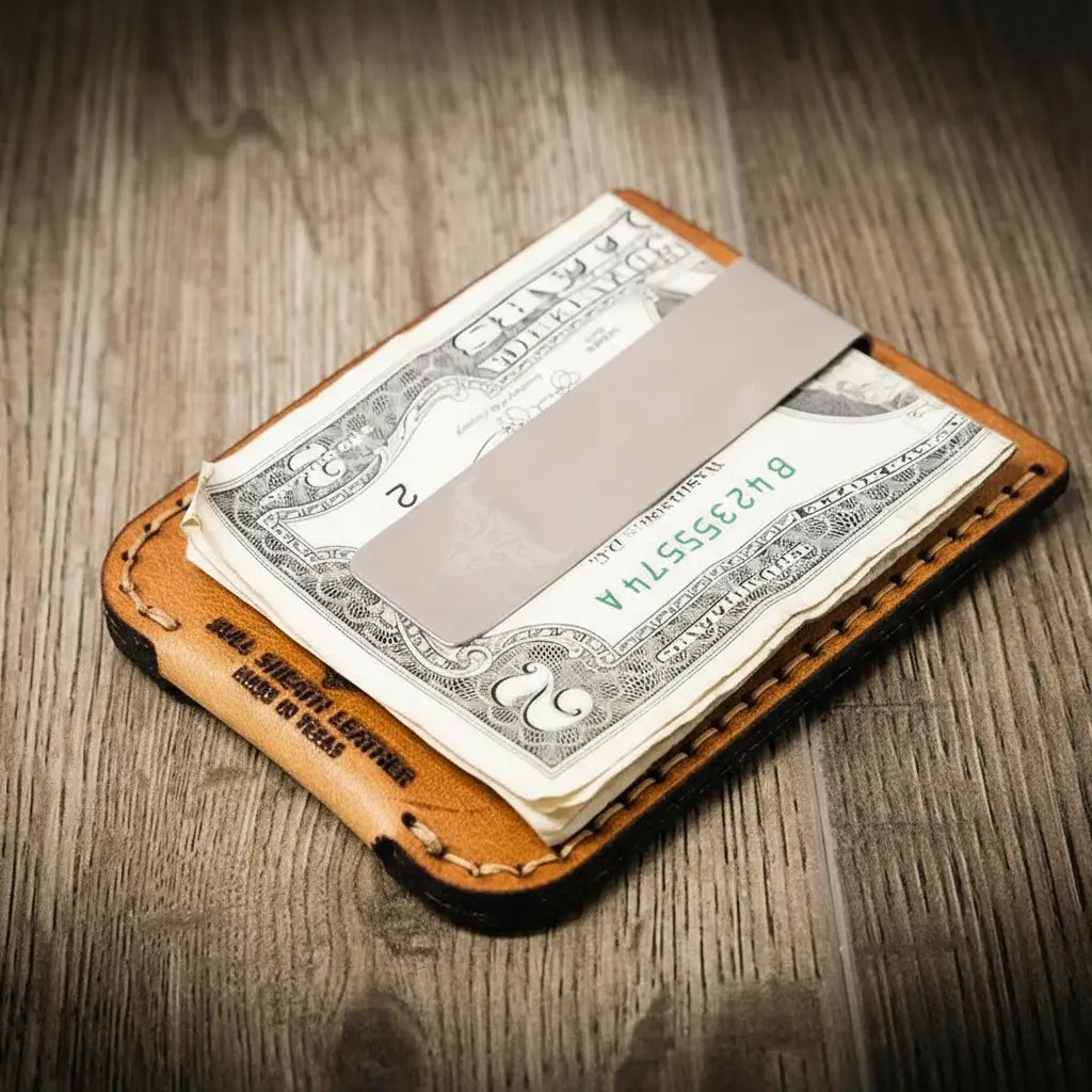 Leather Card and Money clip
