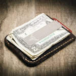 Mens Leather Money Clip
