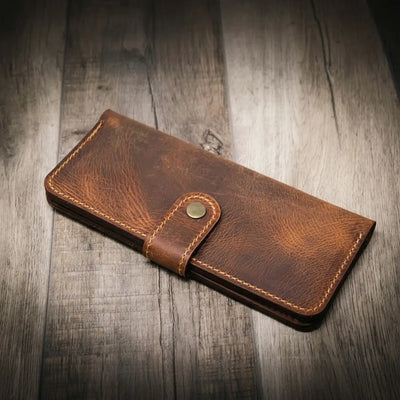 Sunshine Ladies Long Wallet - Walnut