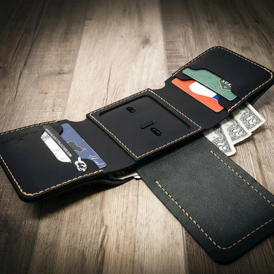 Trifold badge wallet for cops
