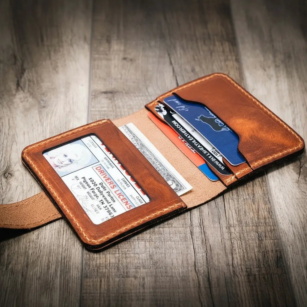 Victory Ladies Minimalist Wallet - Chestnut