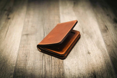 Federal Badge Wallet Small - Chestnut Bull Sheath Leather