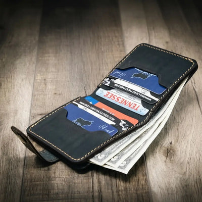 Glory Snap Bifold Wallet -Black