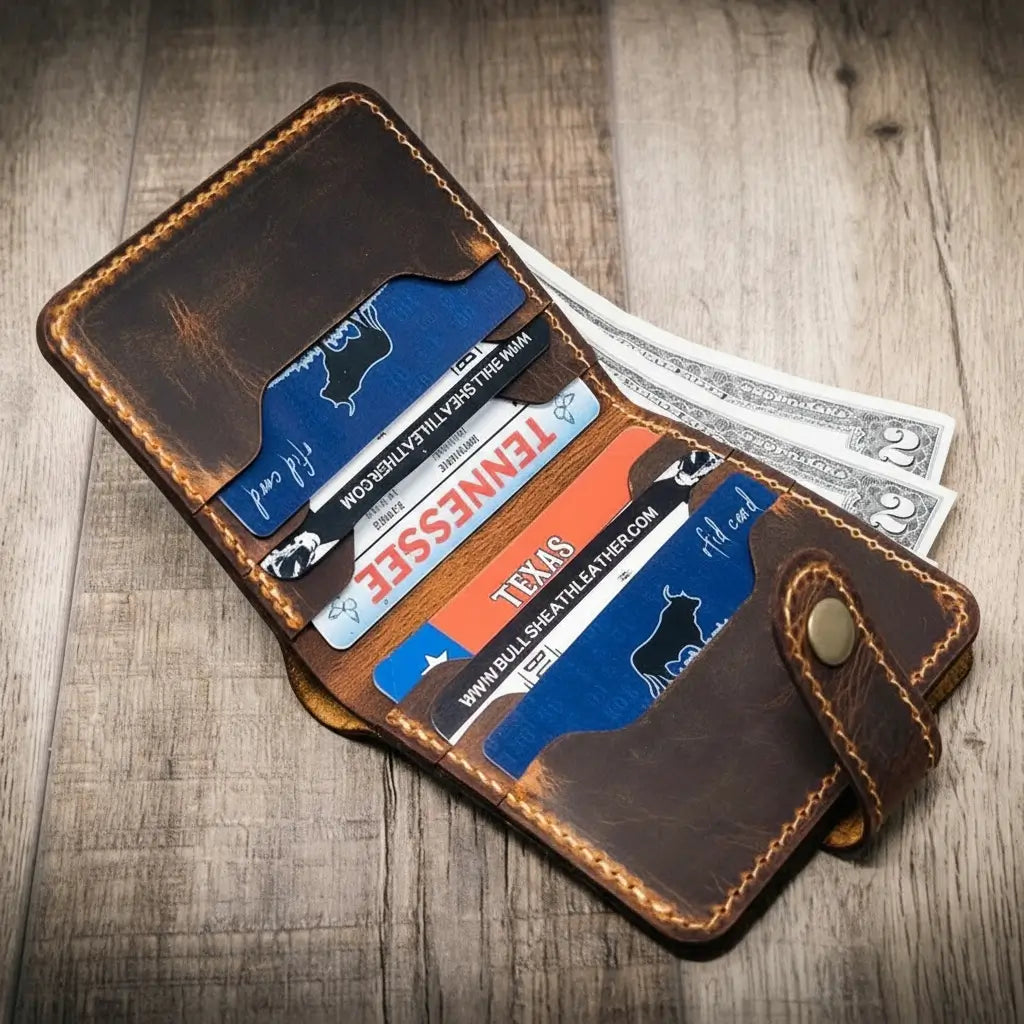 Glory Snap Bifold Wallet - Walnut