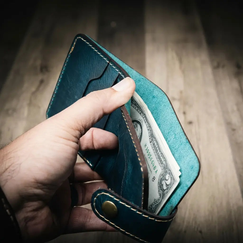 Glory Snap Bifold Wallet -Aqua