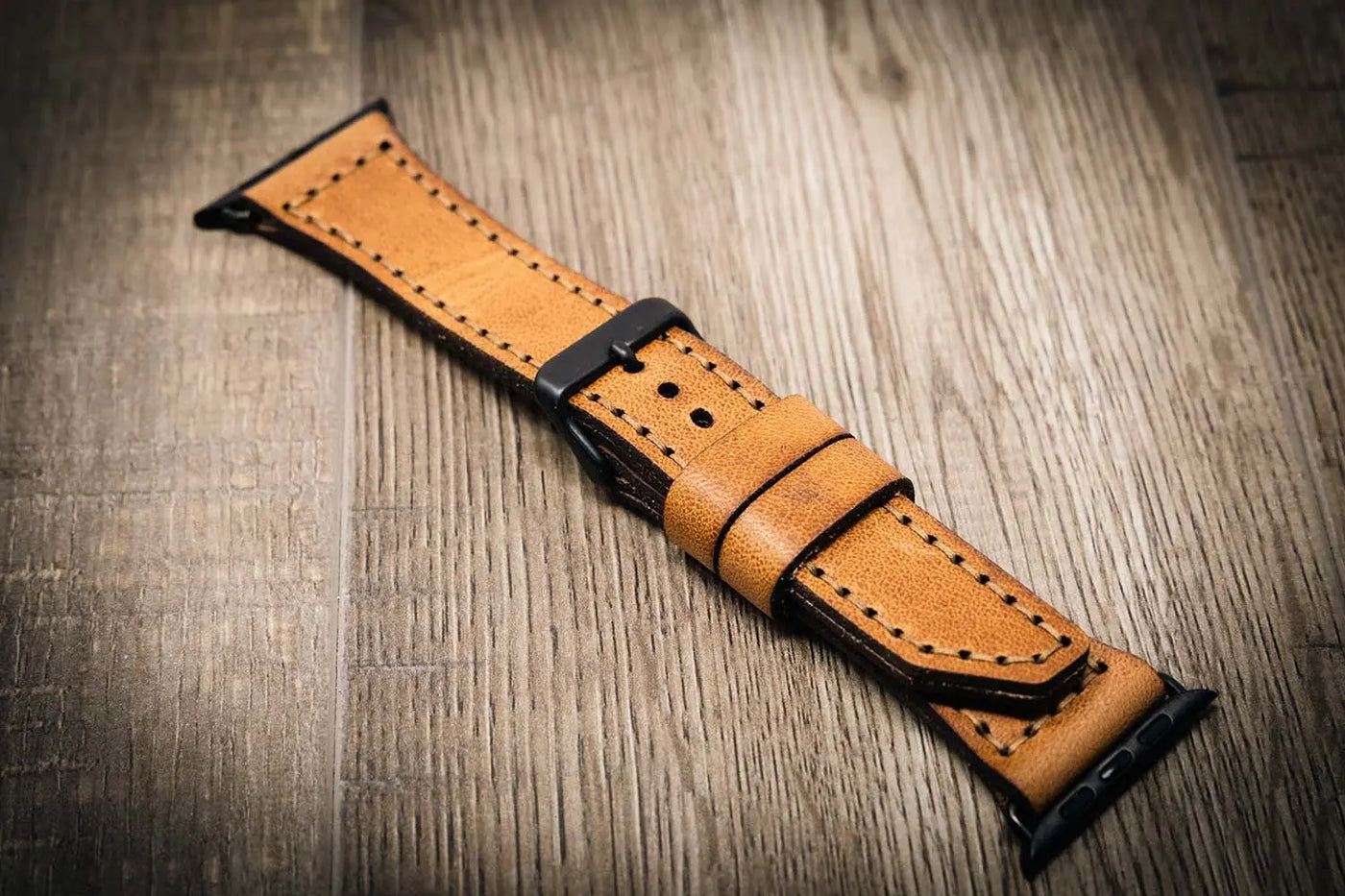 Leather Apple Watch Strap - Brandy