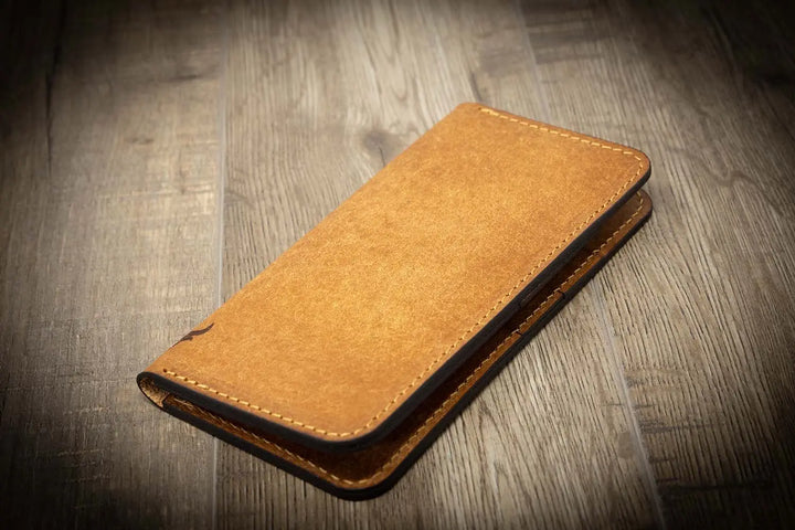 Leather Pattern - Long Wallet - Houstian Bull Sheath Leather