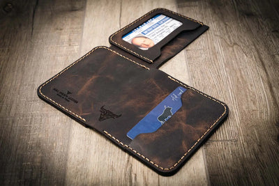 Minimalist Cop Wallet - Walnut