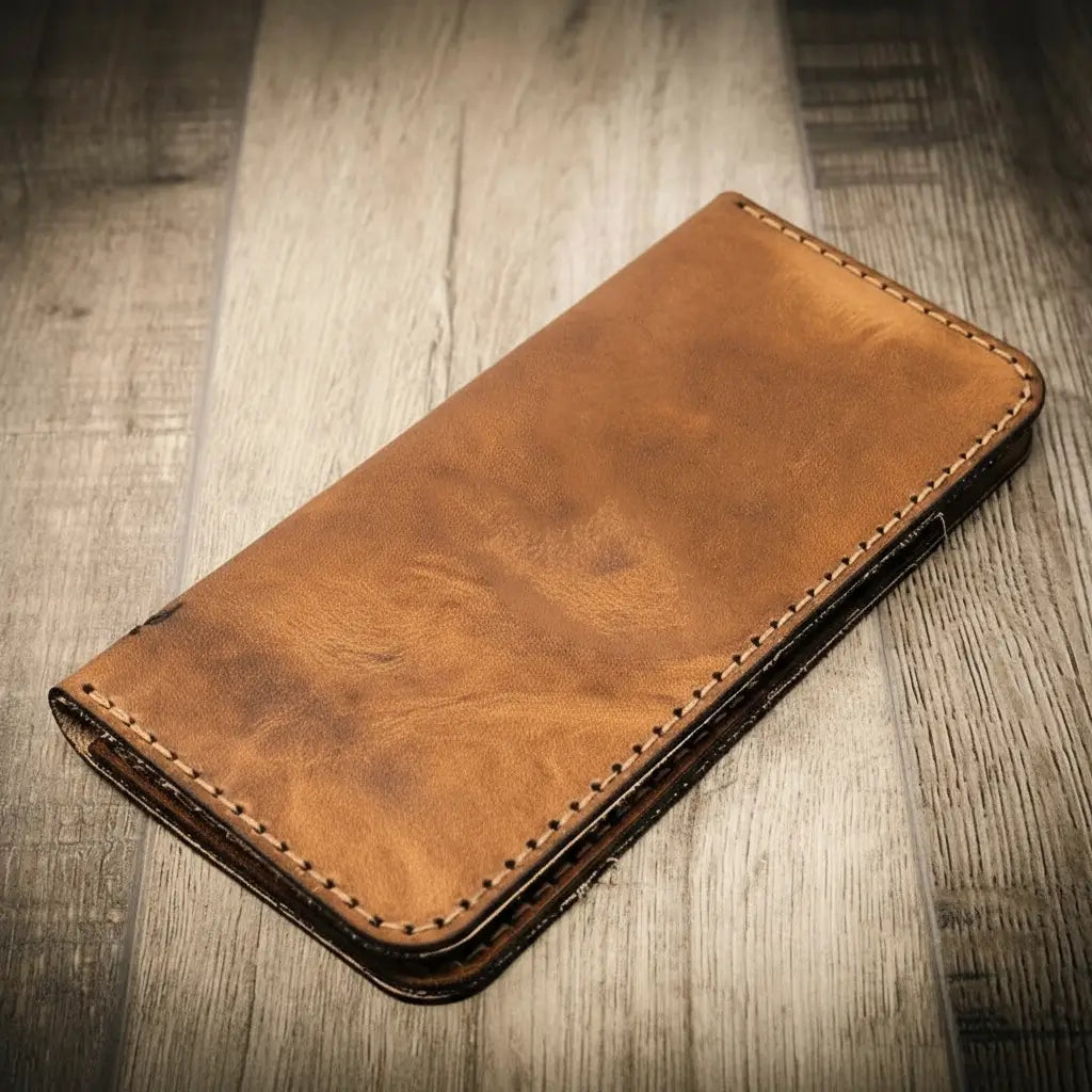 Long Wallet Brown Leather
