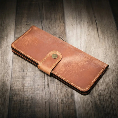 Sunshine Ladies Long Wallet - Saddle Tan