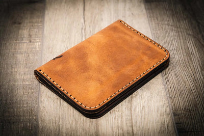 The Tyler Vertical Wallet Bull Sheath Leather