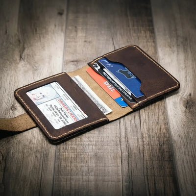 Victory Ladies Minimalist Wallet - Walnut