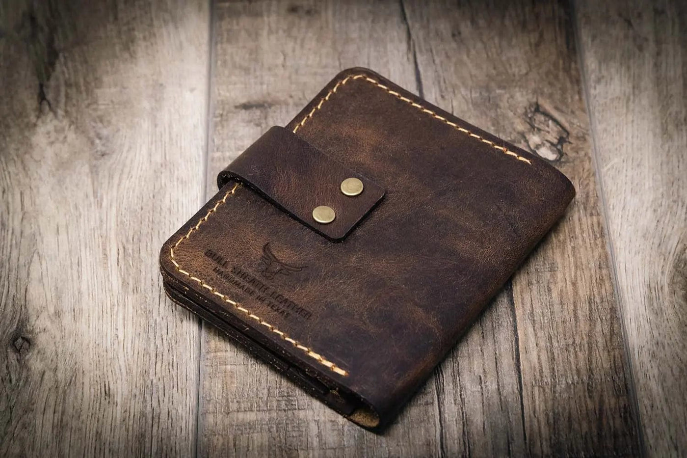 Victory Ladies Minimalist Wallet - Walnut Bull Sheath Leather