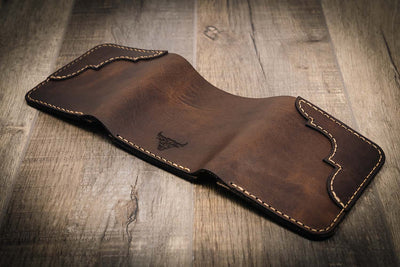 Western Trifold Leather Wallet