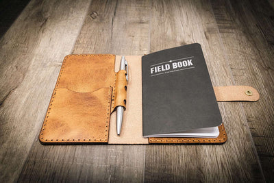 journal with leather cover, field notes notebook