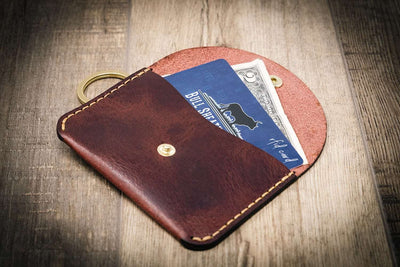 Keychain Leather Wallet - The Richmond - Russet Brown