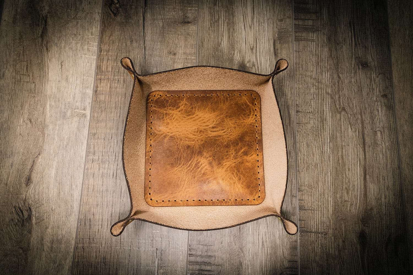 leather catch all, leather valet tray, valet tray for men