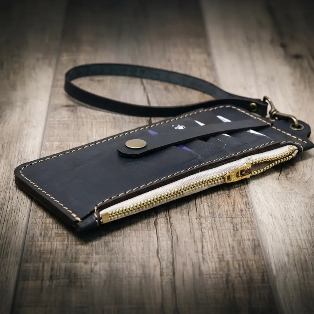 Aledo Zip Wallet - Navy