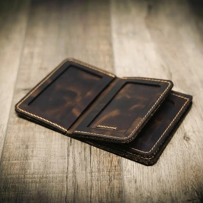 Federal Badge Wallet Small - Walnut