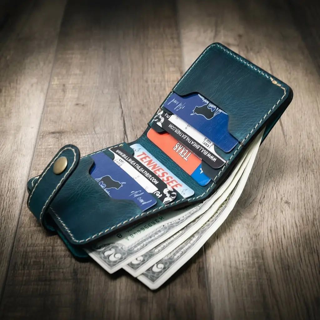 Glory Snap Bifold Wallet -Aqua
