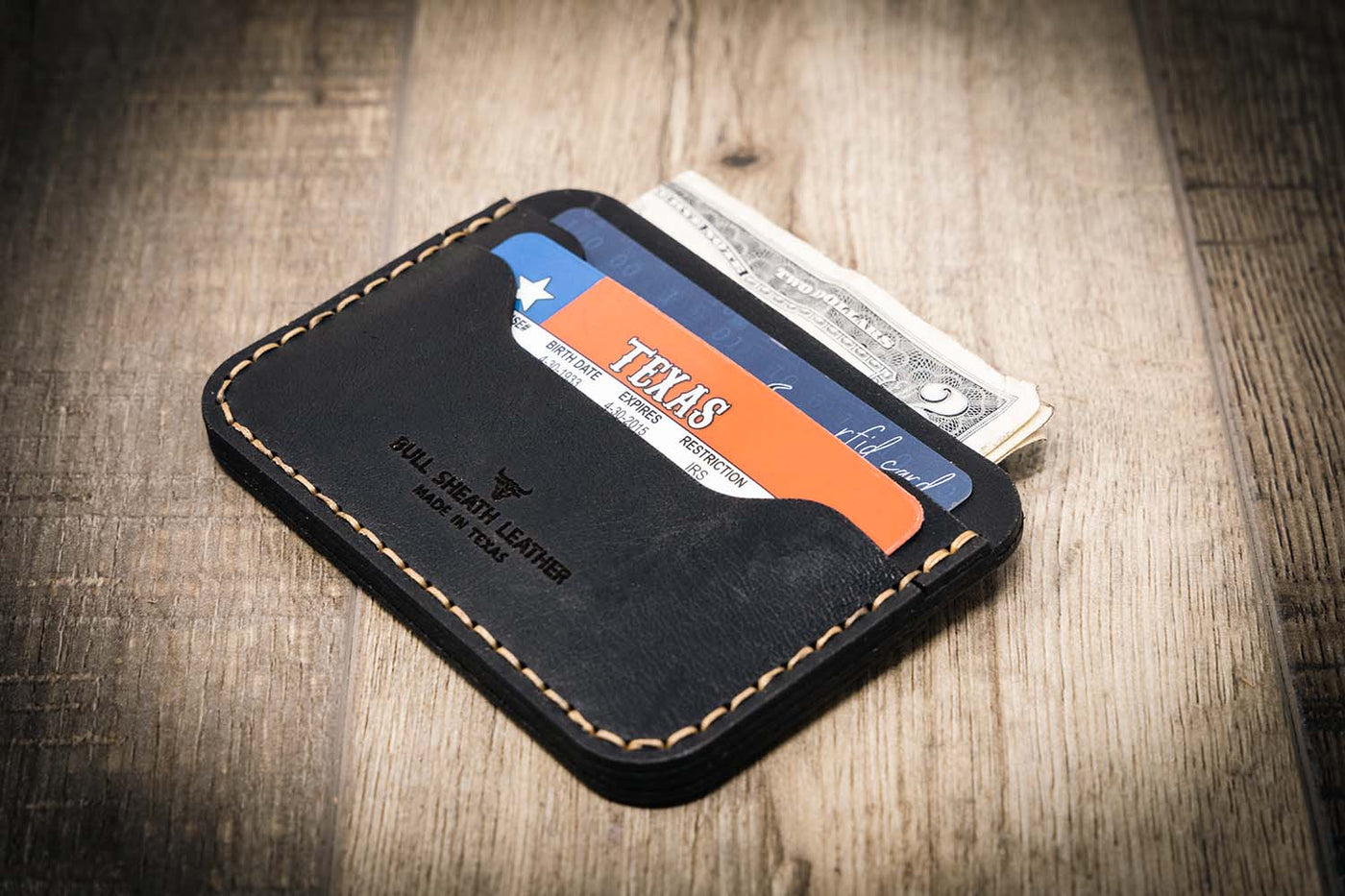 Custom Black credit card wallet