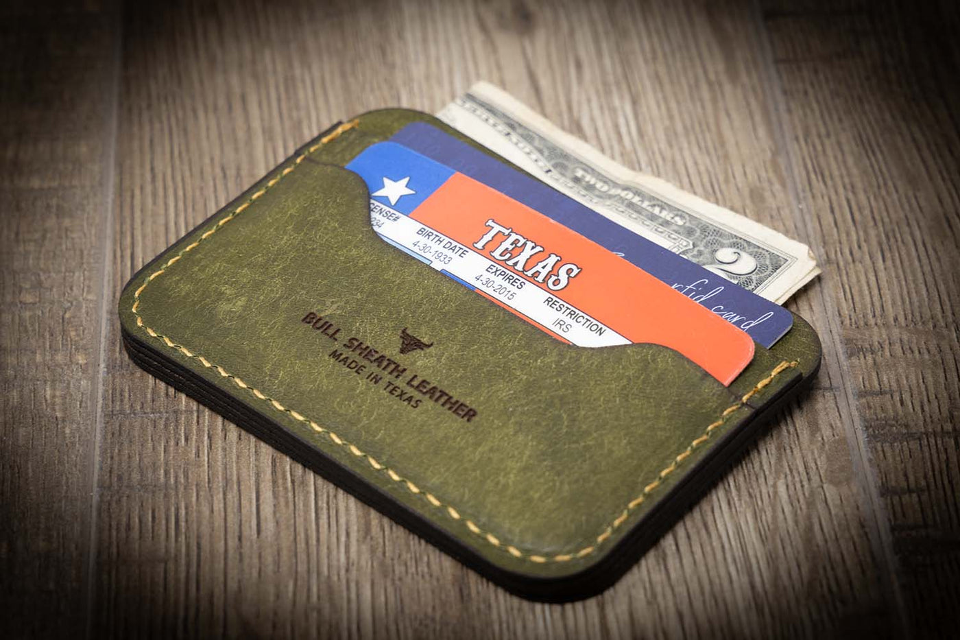Slim wallet business card holder