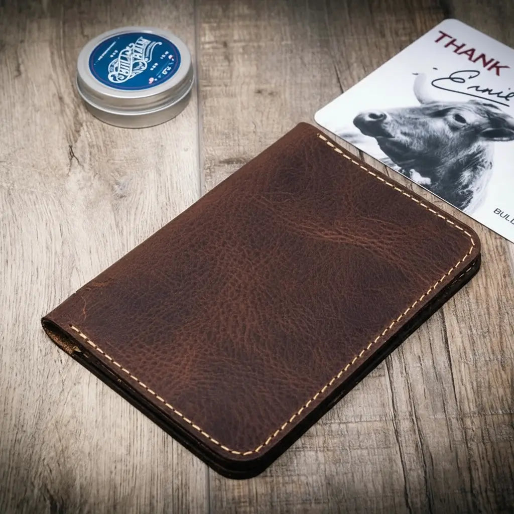 Nomad Leather Passport Holder - Walnut