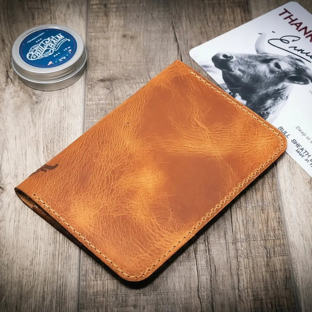 Nomad Leather Passport Holder - Saddle Tan