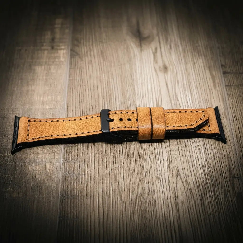 Apple Watch Leather Band - Saddle Tan
