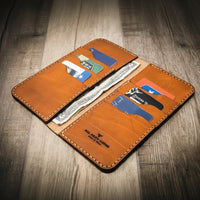 Custom Leather Long Wallet
