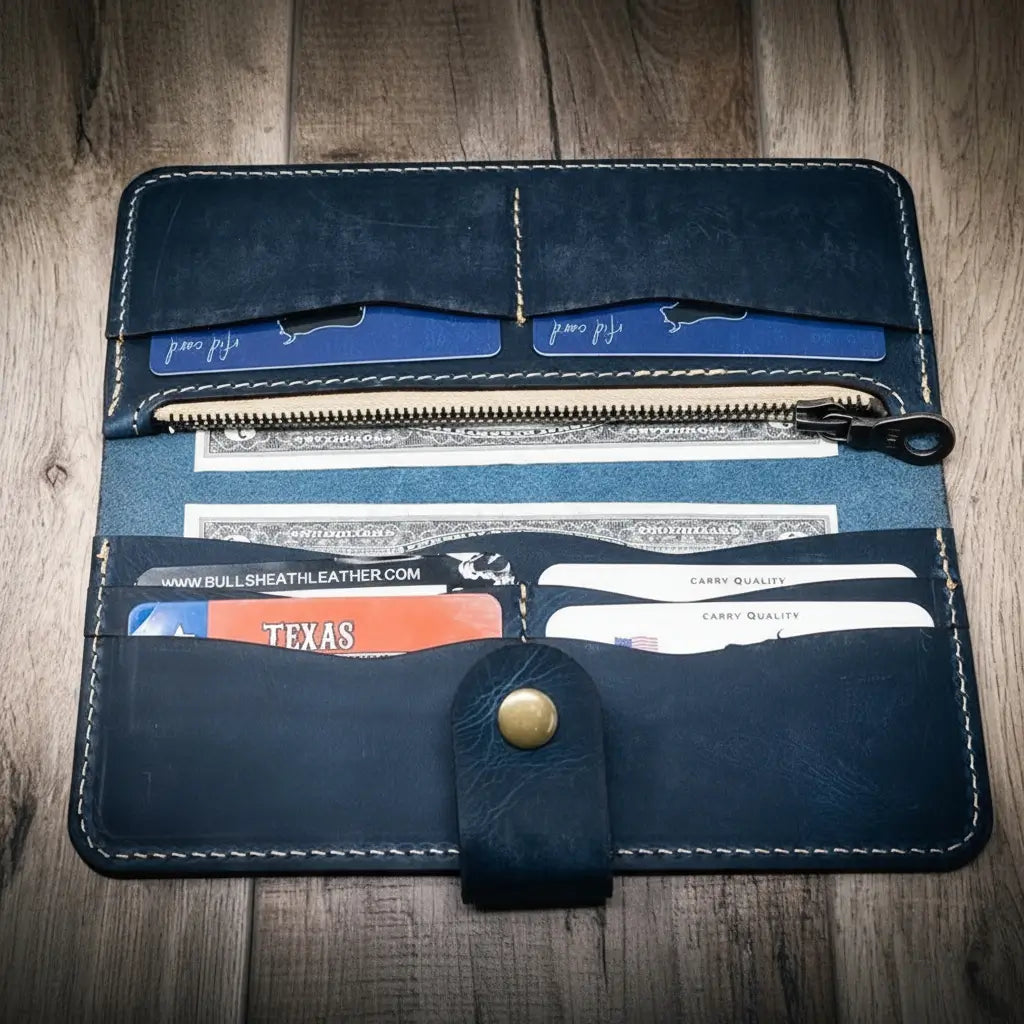 Sunshine Ladies Long Wallet - Navy