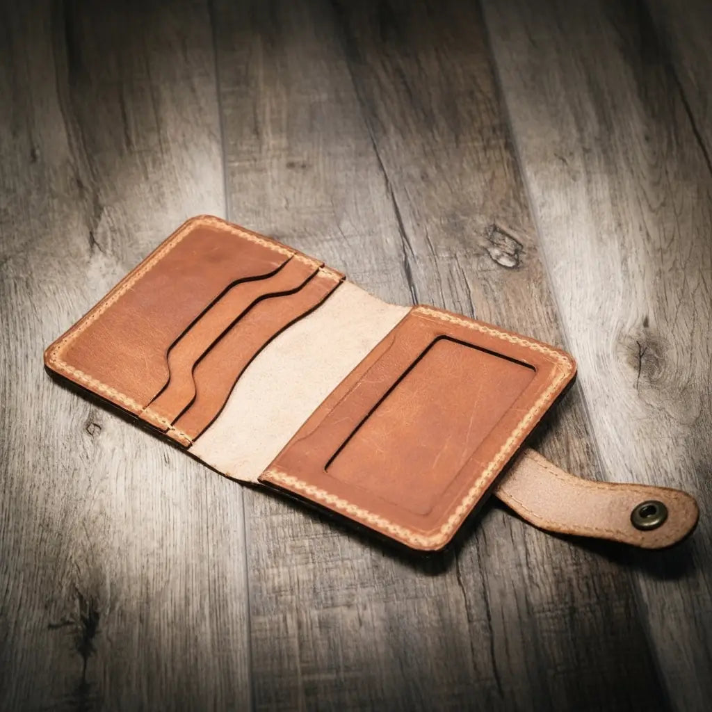 Victory Ladies Minimalist Wallet - Saddle Tan