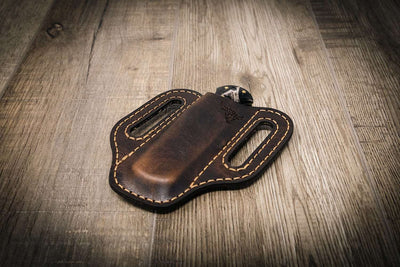 Men's Bifold Wallet - Walnut Leather - Custom Personalization! – Bull  Sheath Leather
